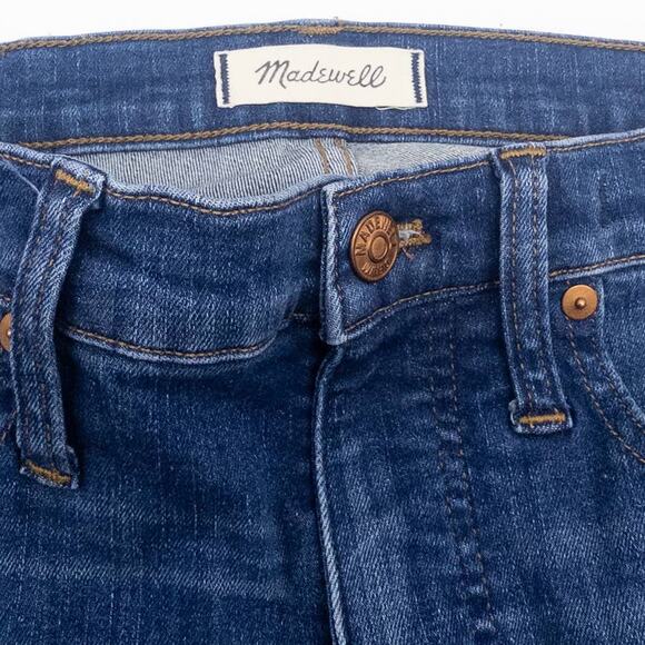 Madewell 9" High Rise Skinny Jeans in Paloma Wash Raw Hem Edition 29 Women's - Picture 5 of 6